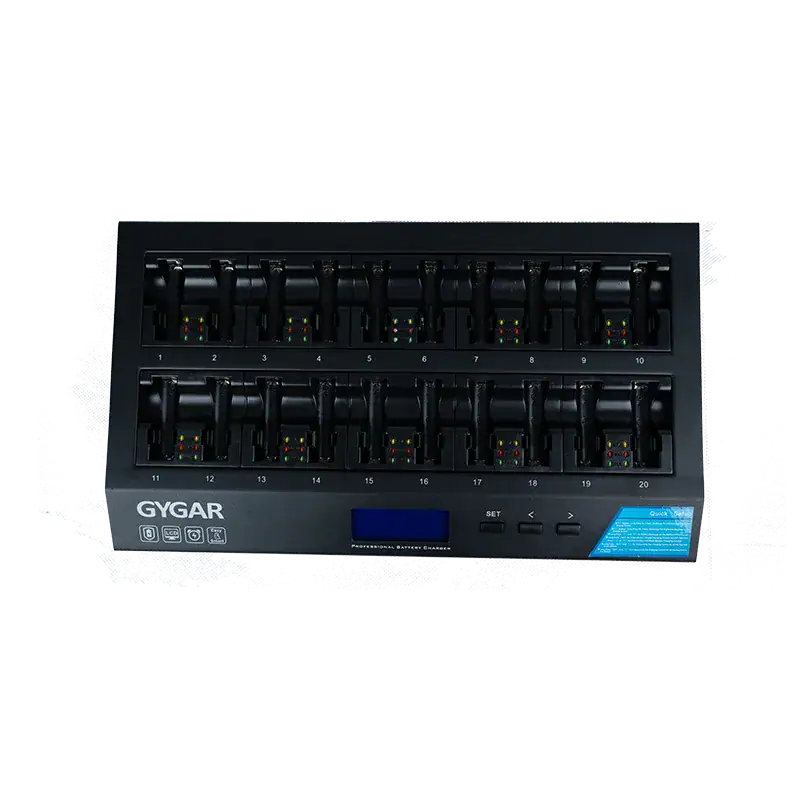 Gygar Gw C520 1 Gygar Gw-C520 แท่นชาร์จแบตเตอรี่ Aa 20 ช่อง สำหรับไมค์ประชุมไร้สาย