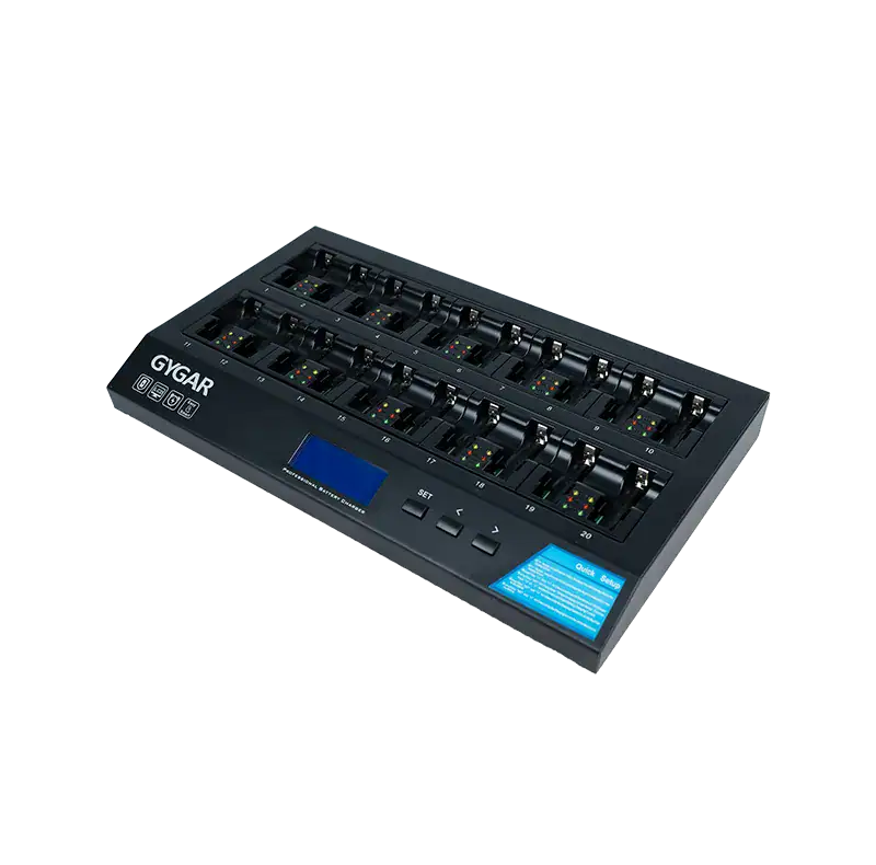 Gygar Gw C520 2 Gygar Gw-C520 แท่นชาร์จแบตเตอรี่ Aa 20 ช่อง สำหรับไมค์ประชุมไร้สาย