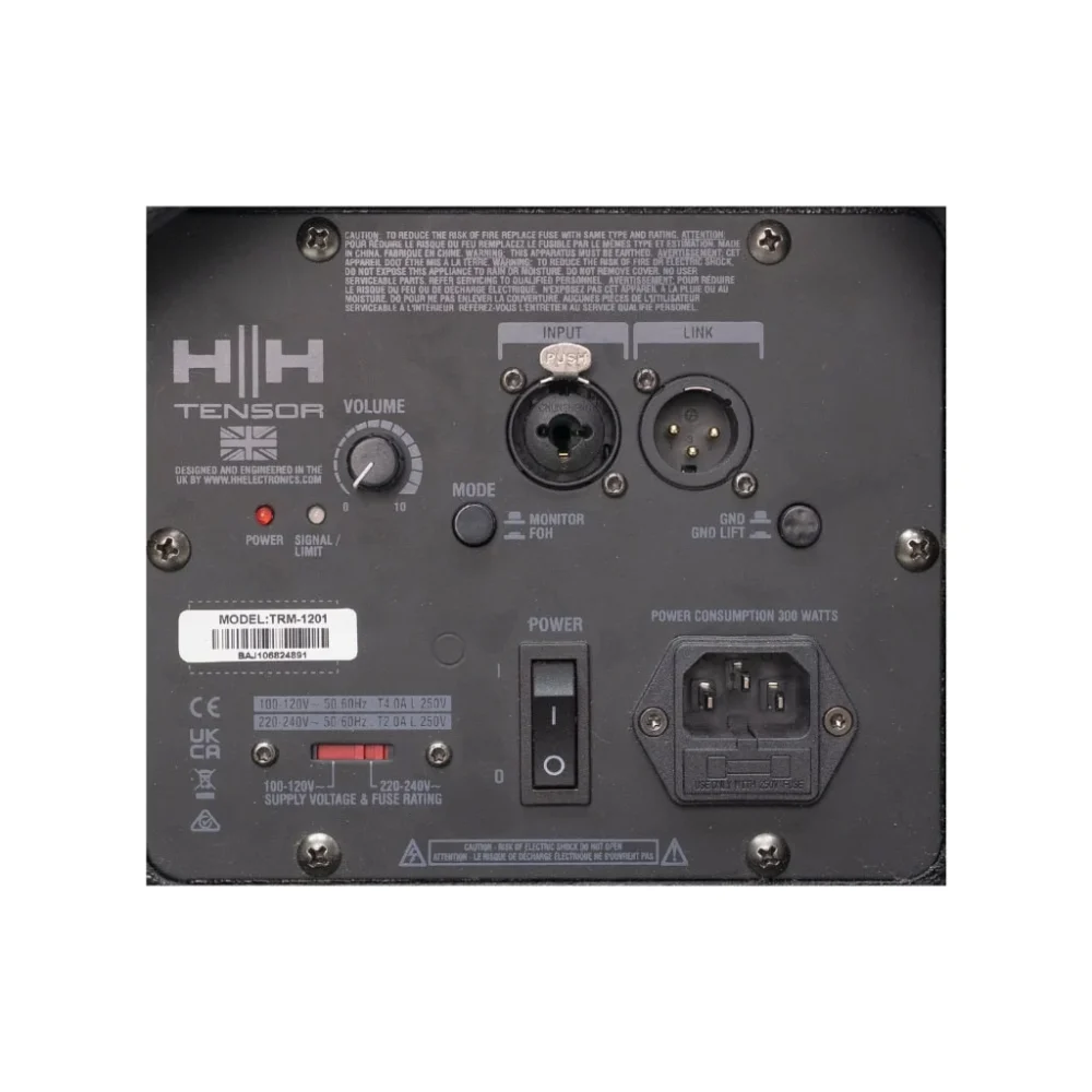 Hh Audio Trm-1201 ลำโพงมอนิเตอร์ Active 12 นิ้ว 1400w Peak พร้อมโหมด Monitor/foh