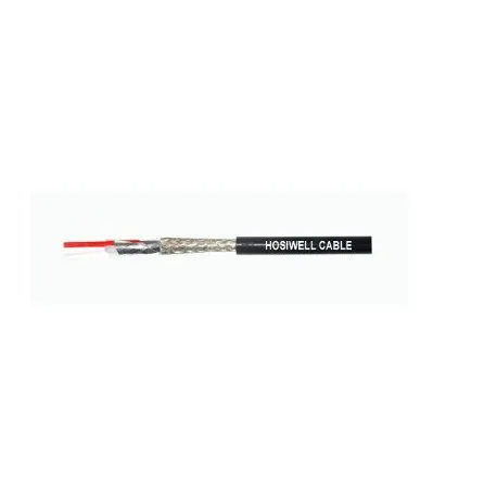 Hosiwell Smc 2/18 Microphone Cable 1px18awg สายไมโครโฟน 18awg ชิลด์อลูมิเนียมฟอยล์และชิลด์ทองแดงถักเคลือบดีบุก ยาว 100 เมตร