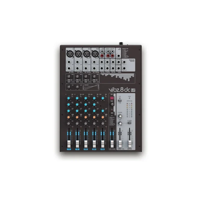 Ld Systems Vibz 8 Dc มิกเซอร์อนาล็อก 8 แชนแนล พร้อม Dfx และ Compressor