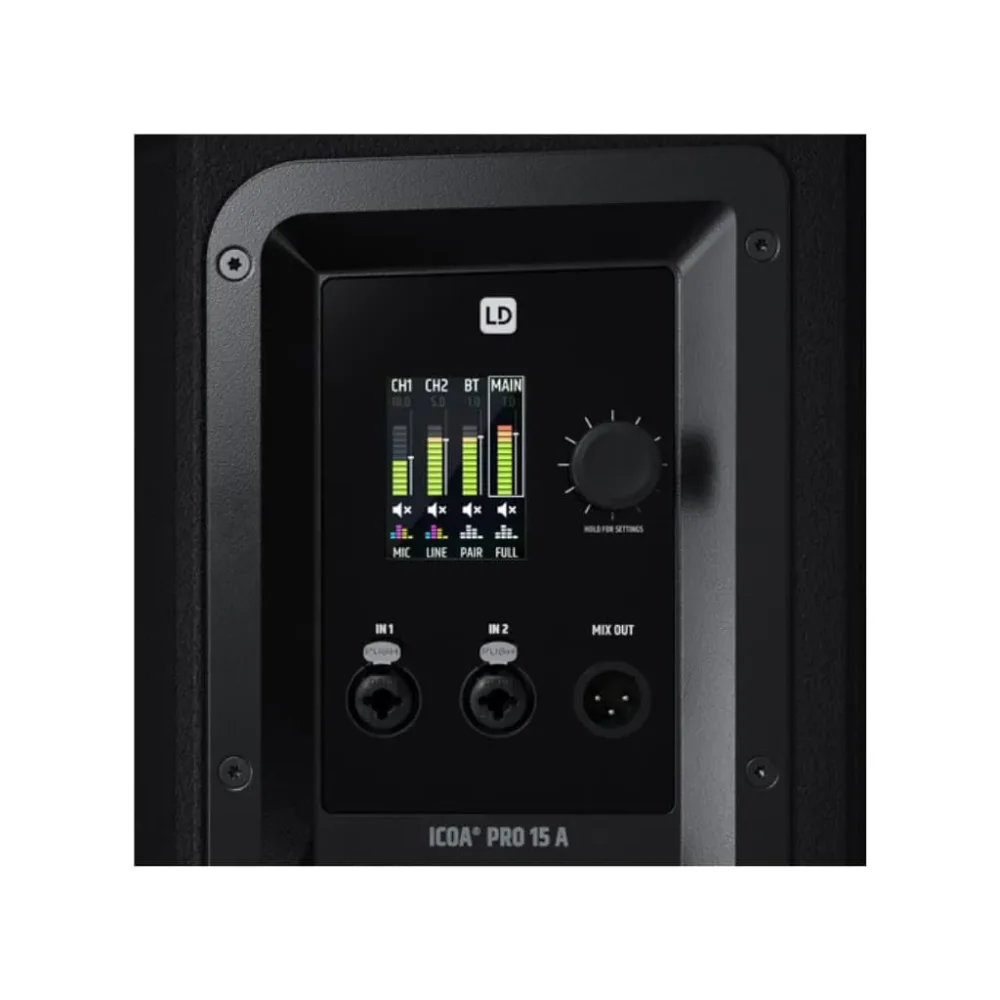 Ld Systems Icoa Pro 15 A Amp 3 11zon Ld Systems Icoa Pro 15 A 15" Powered Coaxial High-Performance Pa Loudspeaker 1500w Rms 3000w Peak Bluetooth และ App ลำโพง Pa Active 2 ทาง
