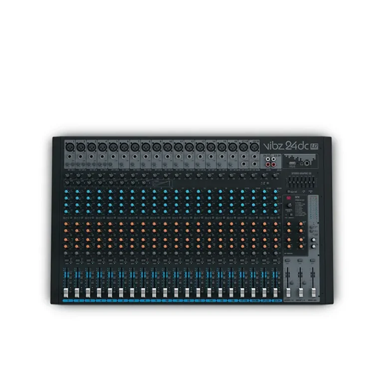 Ld Systems Vibz 24 Dc มิกเซอร์ 24 แชนแนล พร้อม Dfx, Compressor และ Usb Audio Interface