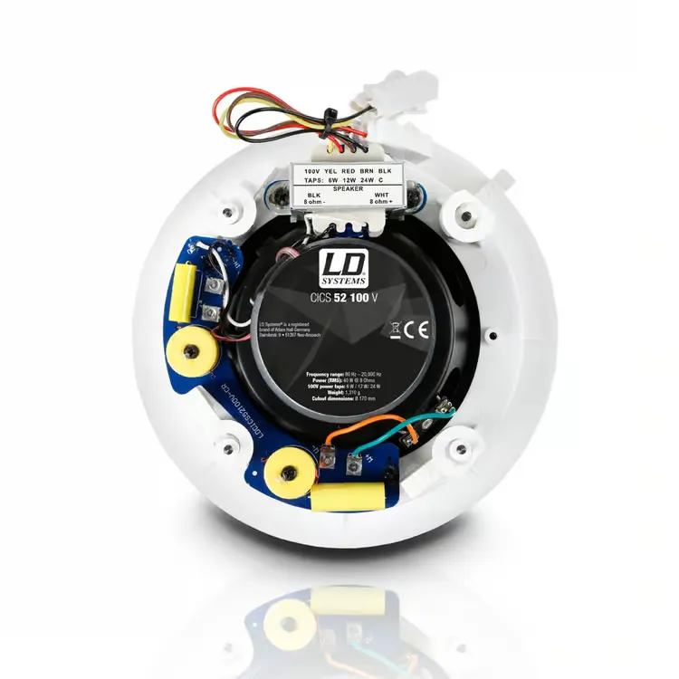 Ldcics52100v 3 3 11zon Ld Systems Cics 52 100 V ลำโพงฝังฝ้า 5.25 นิ้ว 2-Way ระบบ 100v