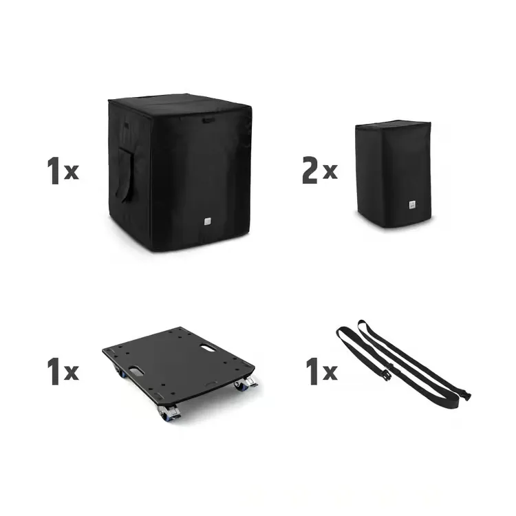 Ldd15g4xbagset 5 11zon Ld Systems Dave 15 G4x Bag Set ชุดขนย้ายพร้อมล้อและผ้าคลุม สำหรับ Dave 15 G4x