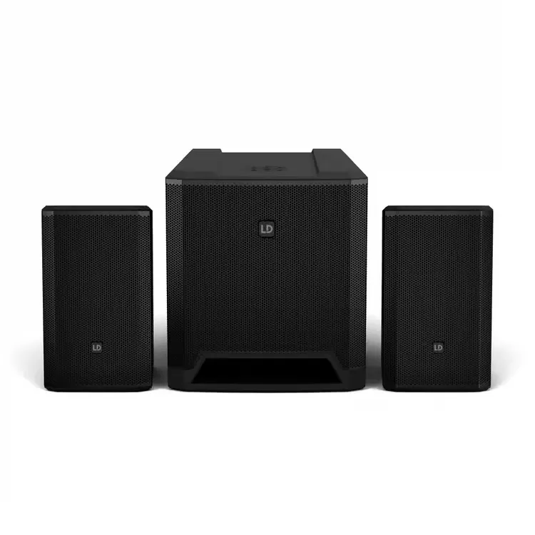 Lddave12g4x 3 3 11zon Ld Systems Dave 12 G4x ชุดเครื่องเสียง Pa 2.1 แบบแอคทีฟ 1,460w พร้อมมิกเซอร์ 6 แชนเนล Bluetooth และ Dynx Dsp