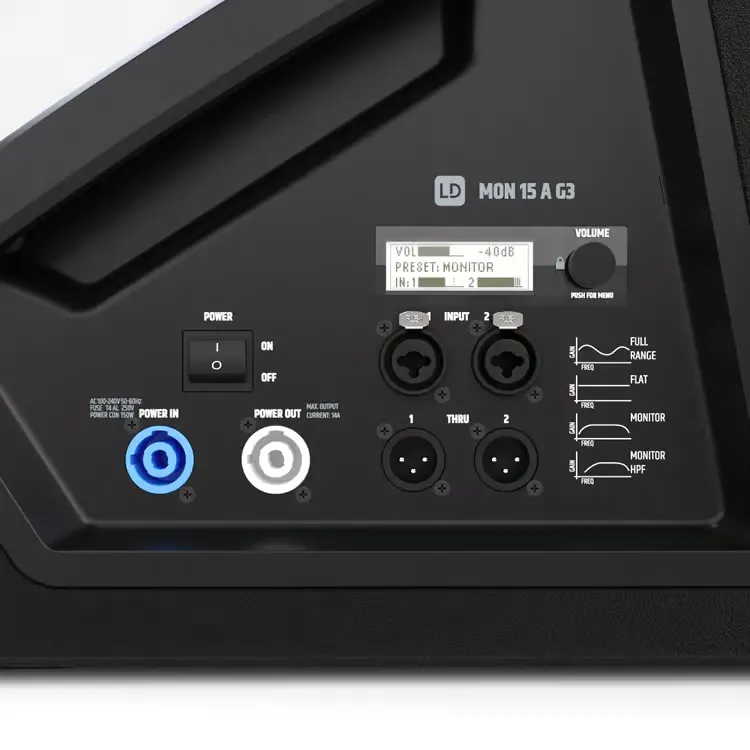 Ldmon15ag3 4 4 11zon Ld Systems Mon 15 A G3 ลำโพงมอนิเตอร์เวที Active Coaxial ขนาด 15 นิ้ว 300w Rms / 1200w Peak พร้อม Dynx Dsp Gen.2