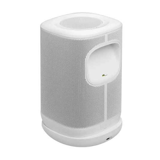 Ls Jbl P1 Cove 3 4 Back White 0181 X6 Jbl Cove P1 ลำโพง Wi-Fi แบบพกพาสำหรับบ้าน พร้อม Dolby Atmos Music กำลังขับ 120w Bluetooth 5.3 แบตเตอรี่ 14 ชั่วโมง และกันน้ำกันฝุ่น Ip56