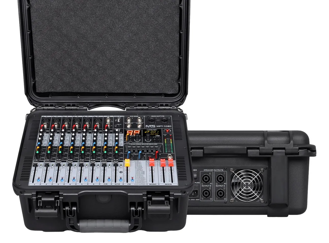 Mpt 1030 11zon Nts Mpt-1030 Power Mixer 10 อินพุต 6 โมโน 2 สเตอริโอ Fx Usb Bluetooth 2×230w เพาเวอร์มิกเซอร์