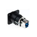 Neutrik Nausb3-B Usb 3.0 Feedthrough Adapter ตัวเมีย แบบติดแผง สีดำ