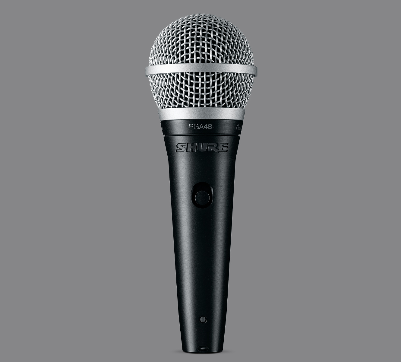 Shure Pga48-Lc ไมโครโฟนไดนามิกสำหรับงานพูดและร้องคาราโอเกะ รูปแบบการรับเสียง Cardioid พร้อมสวิตช์เปิด-ปิด
