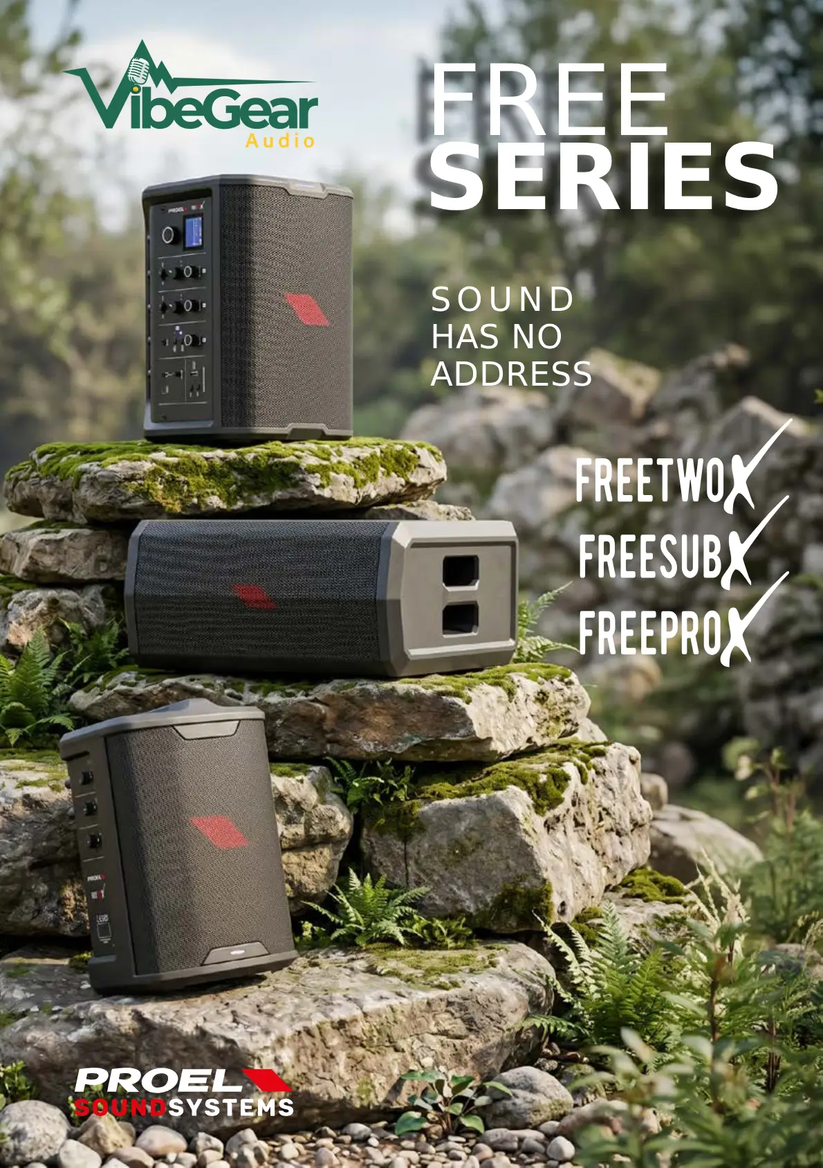 เปรียบเทียบ Proel Free Series ทั้ง Freeonex, Freetwox, Freeprox และ Freesubx ลำโพง Pa พกพา แบตเตอรี่ระดับโปร