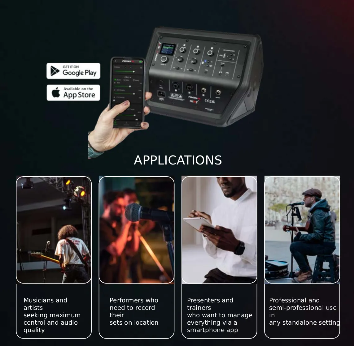 PROEL FREE PRO X app