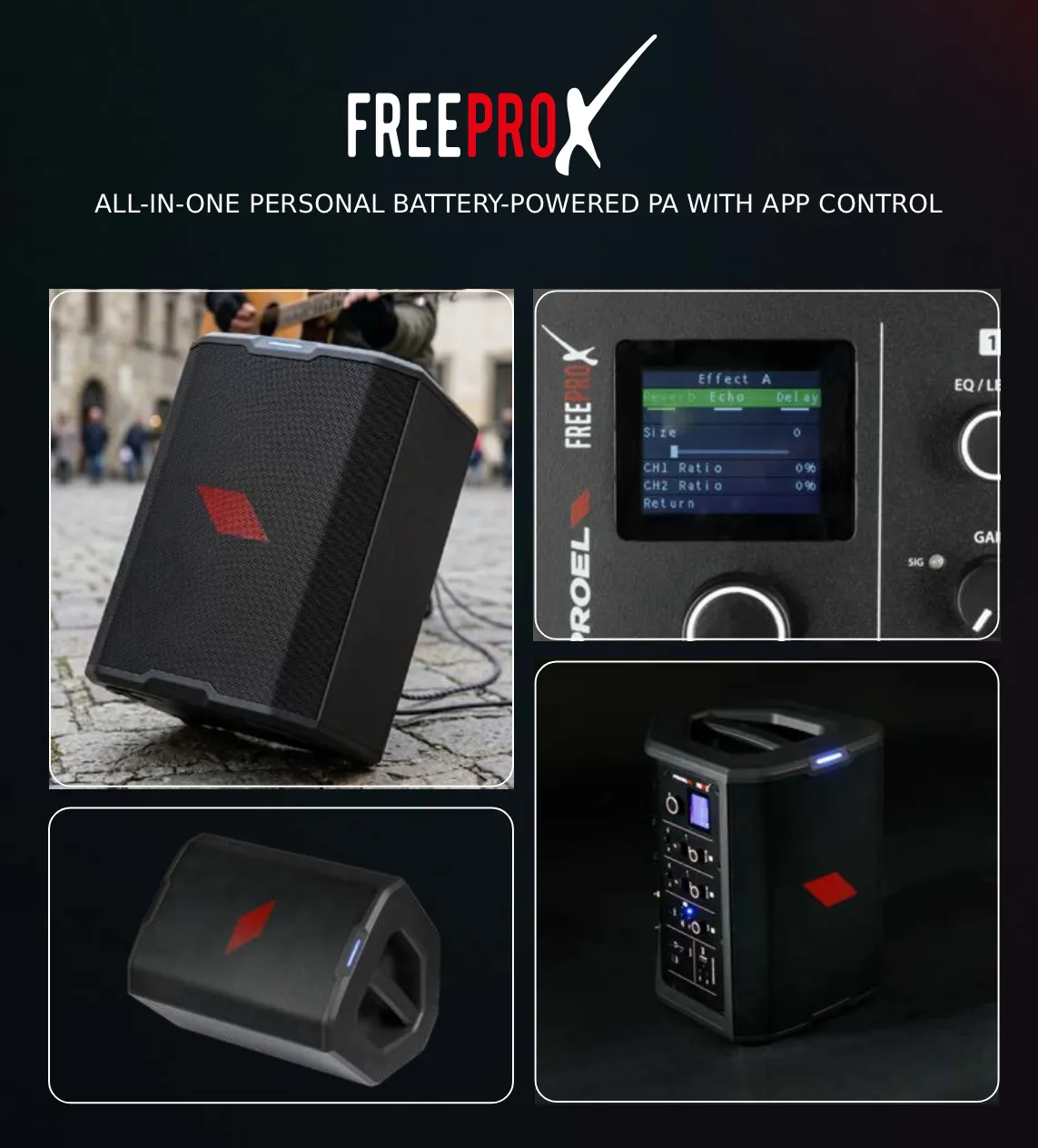 เปรียบเทียบ Proel Free Series ทั้ง Freeonex, Freetwox, Freeprox และ Freesubx ลำโพง Pa พกพา แบตเตอรี่ระดับโปร