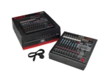 Hh Audio Q12fx มิกเซอร์อนาล็อก 12 ช่อง พร้อม Dsp Effects, Graphic Eq และ Usb Audio