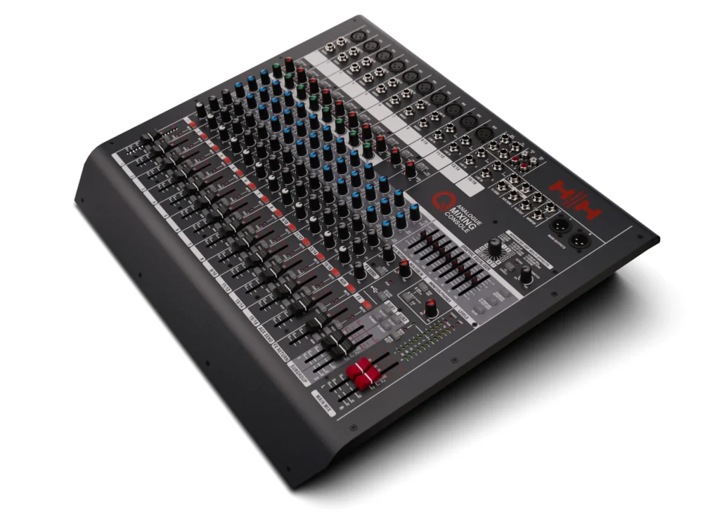 Q16fx Right 5 11zon Hh Audio Q16fx มิกเซอร์อนาล็อก 16 ช่อง พร้อม Dsp 16 Effects, Graphic Eq 9 Band และ Usb Audio