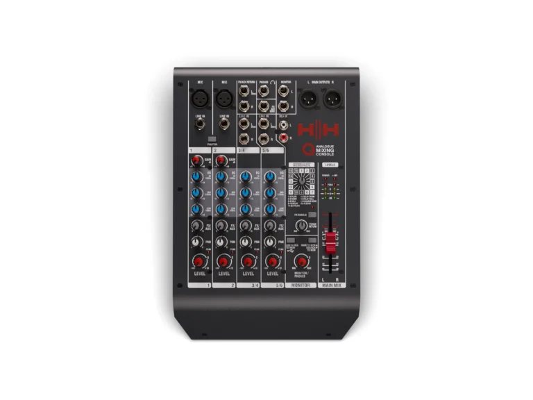 Hh Audio Q6fx มิกเซอร์อนาล็อก 6 ช่อง พร้อม Dsp Effects และ Usb Audio