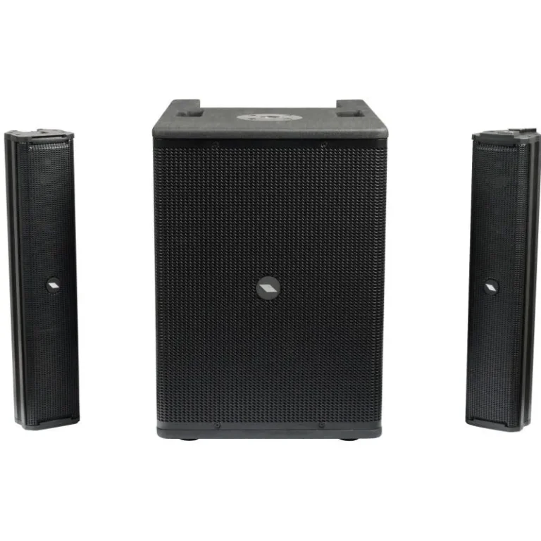 การติดตั้ง PROEL SESSION700 ในโหมด 2.1 Stereo แยกคอลัมน์ท็อปบนเสาและขาตั้งลำโพง ให้เวทีเสียงสเตอริโอกว้างสมจริง