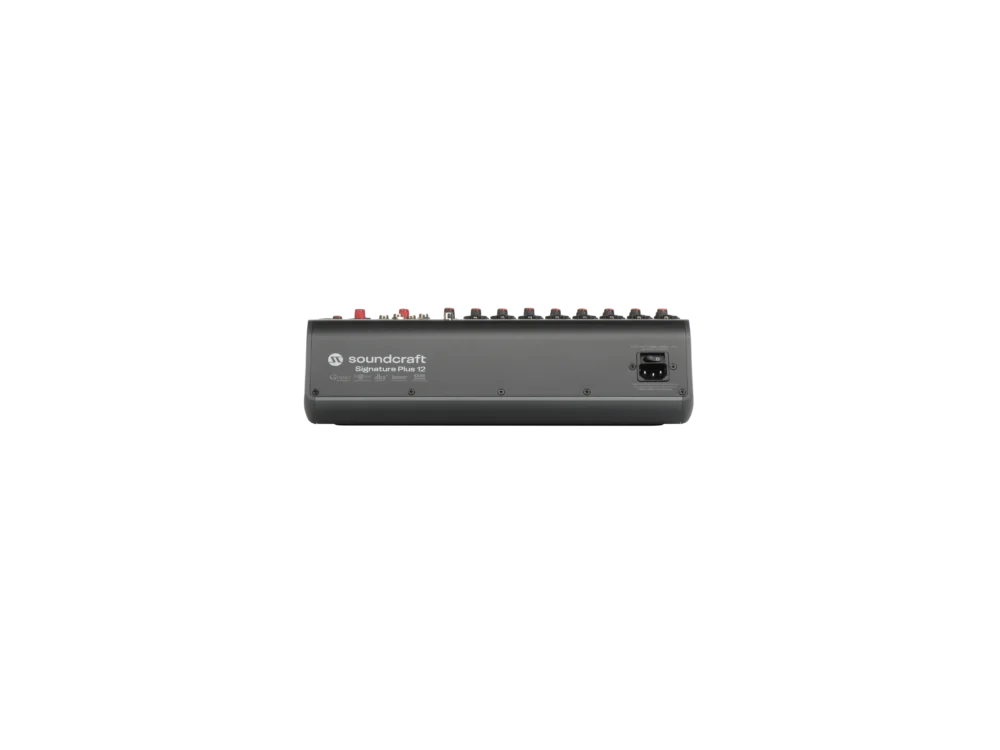 Soundcraft Signature Plus 12 มิกเซอร์อนาล็อก 12 ช่อง พร้อม Usb-C 4×4, Lexicon Effects และ Dbx Overeasy Compressor