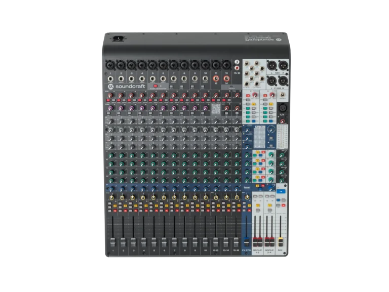 Soundcraft Signature Plus 16 มิกเซอร์อนาล็อก 16 ช่อง พร้อม Usb-C 4×4 และ Lexicon Effects