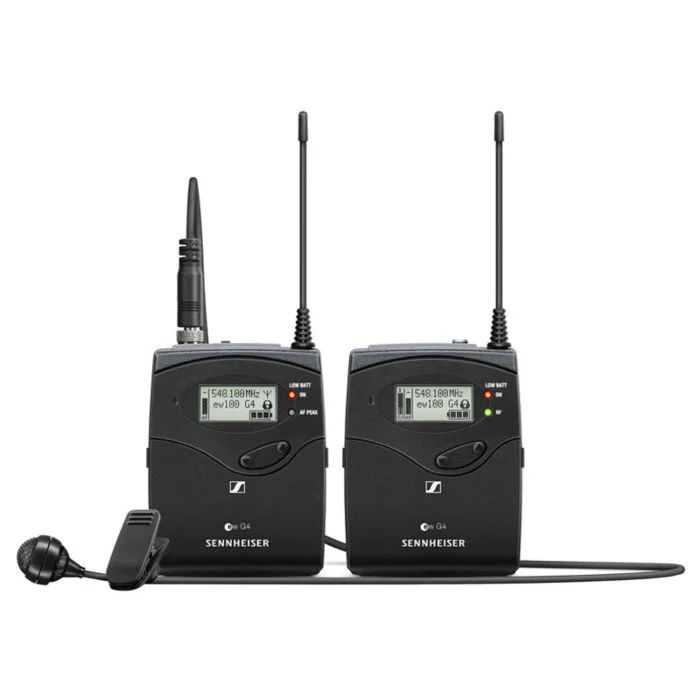 Sennheiser Ew 122p G4-C-Th ชุดไมโครโฟนไร้สาย Lavalier สำหรับกล้อง พร้อม Me 4 แบบ Cardioid