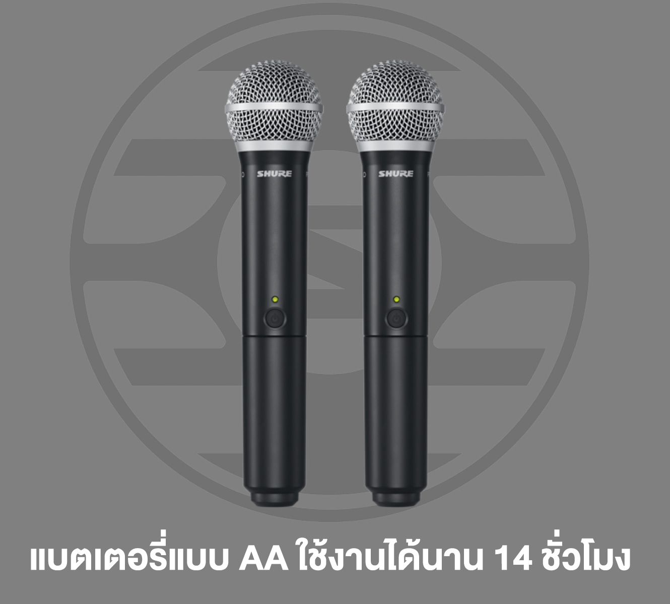 Shure Blx288th/pg58-Q12 ชุดไมโครโฟนไร้สายคู่ พร้อมหัวไมโครโฟน Pg58 ย่านความถี่ Q12