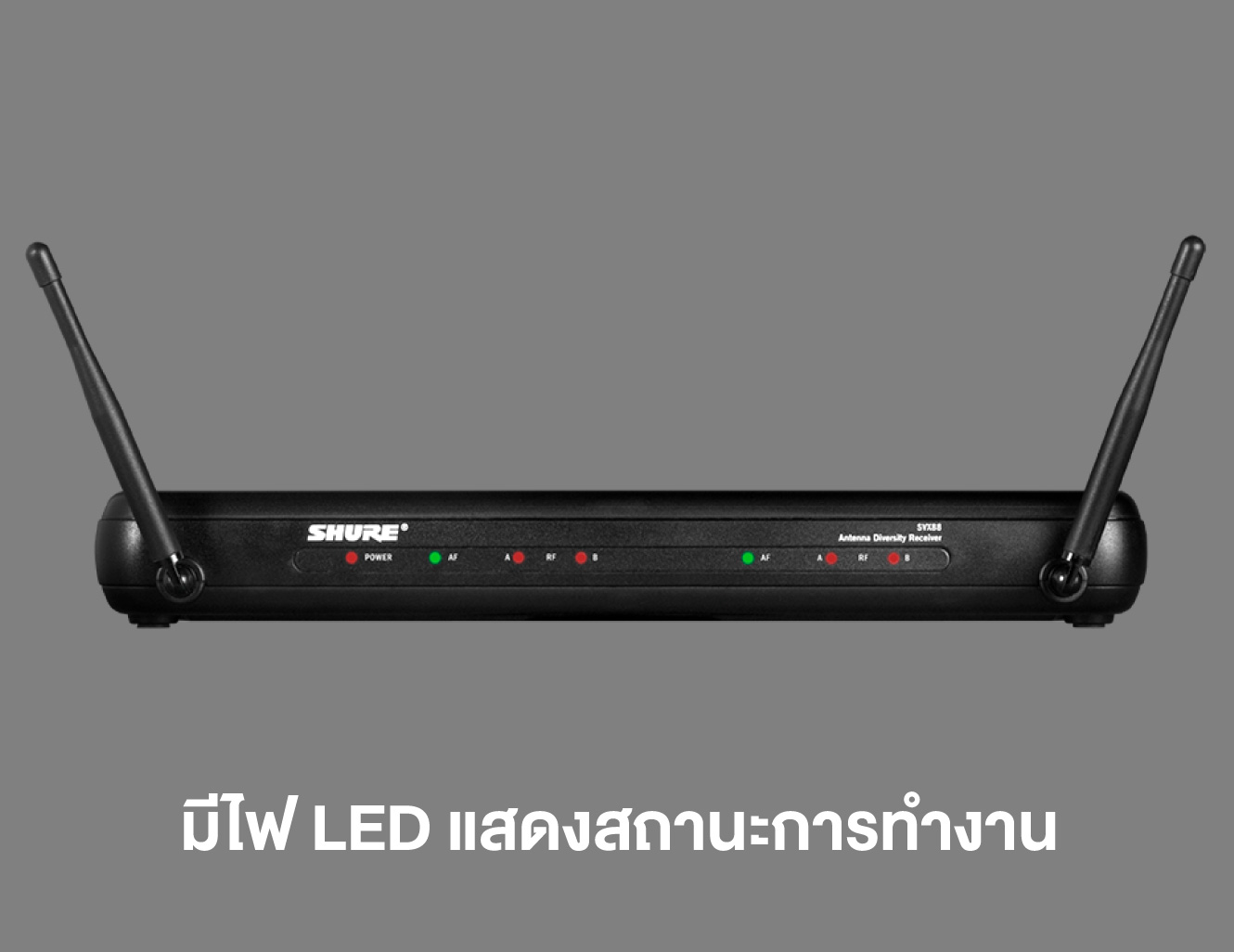 Shure Svx188th/cvl-Q12 ชุดไมโครโฟนไร้สายแบบเหน็บปกเสื้อ Cvl จำนวน 2 ตัว ย่านความถี่ Q12