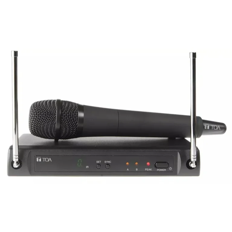 Toa Ws-420-As Eb7 ชุดไมโครโฟนไร้สายมือถือเดี่ยว Uhf 748–758 Mhz พร้อม Receiver