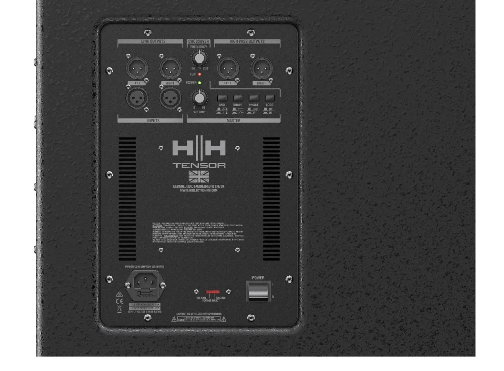 Hh Audio Trs-1800 ซับวูฟเฟอร์ Active 18 นิ้ว 1400w Peak พร้อม Crossover ปรับได้