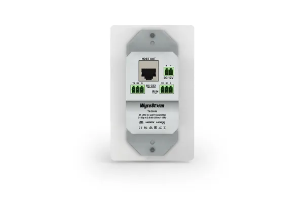 Wyrestorm Transmitter Receiver Tx 35 Iw 4 600x393 11zon Wyrestorm Tx-35-Iw เครื่องส่งสัญญาณ Hdmi 1.4 4k60hz แบบติดผนัง Single Gang ผ่าน Hdbaset พร้อม Poh, Rs-232 และ Ir Passthrough