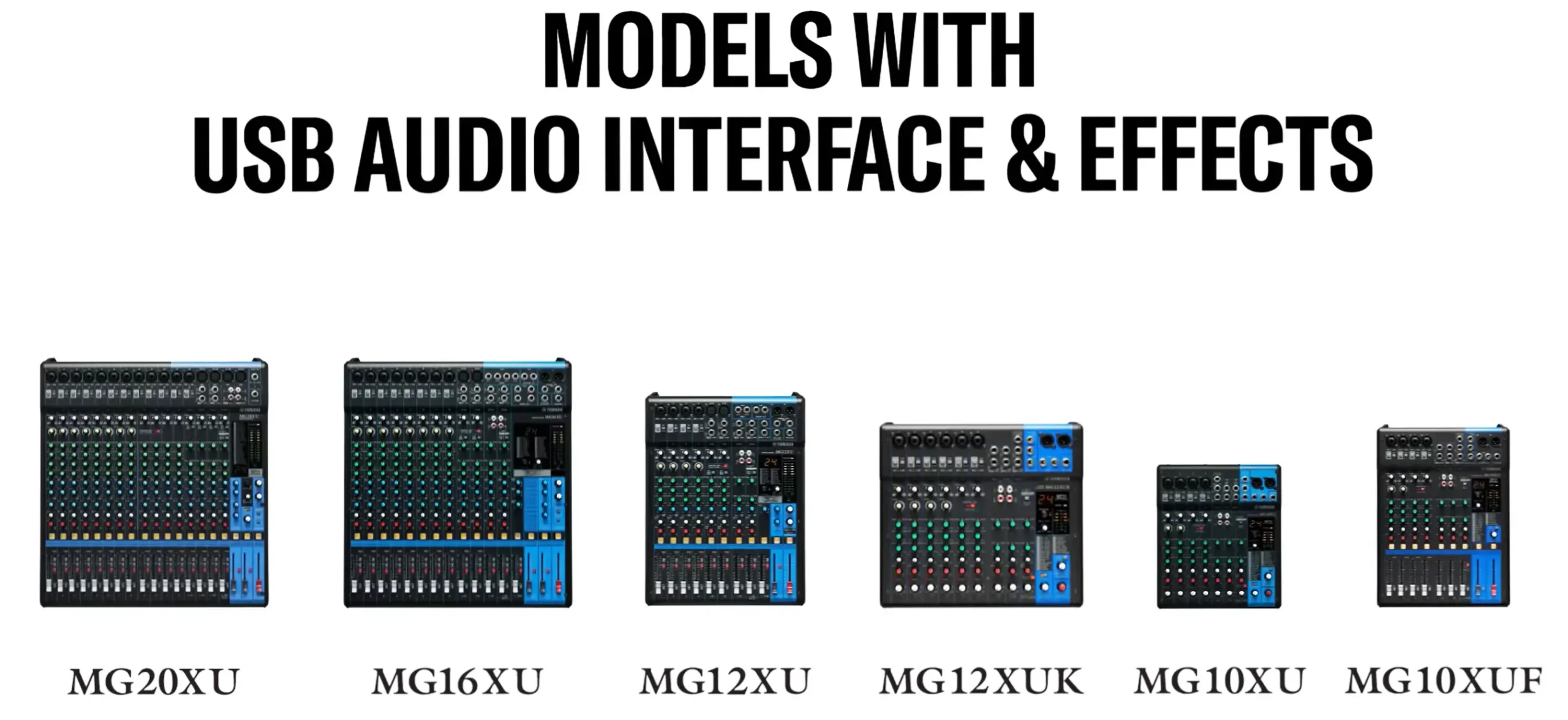 Yamaha Mg Usb Audio Interface Effect มิกเซอร์ Yamaha Mg Series มีกี่แบบ ต่างกันยังไง? Fader Vs Knob พร้อมตารางเทียบครบทุกรุ่น