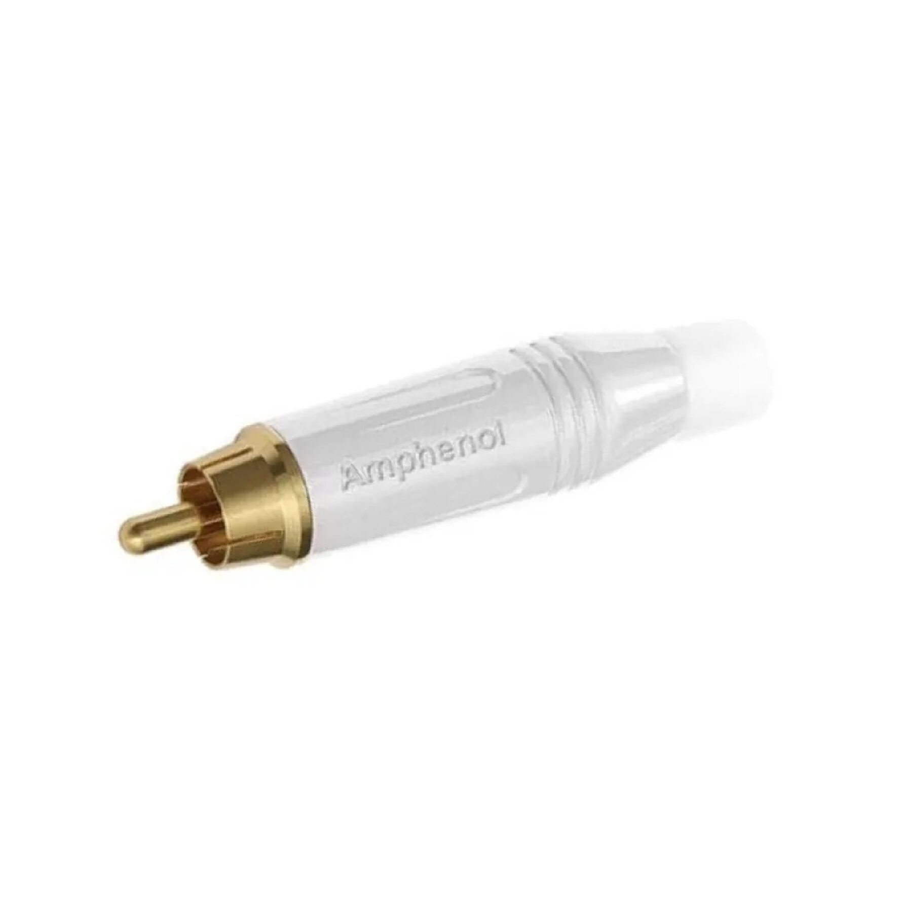 Amphenol Acpr-Wth หัวแจ็ค Rca ตัวผู้ สีขาว