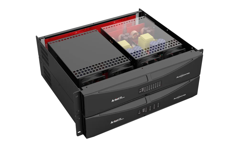 Artist T4.8v T8.8v 1 Audiocenter T8.8v เพาเวอร์แอมป์ Class D 8 แชนเนล รองรับ 4Ω/8Ω และ 70v/100v