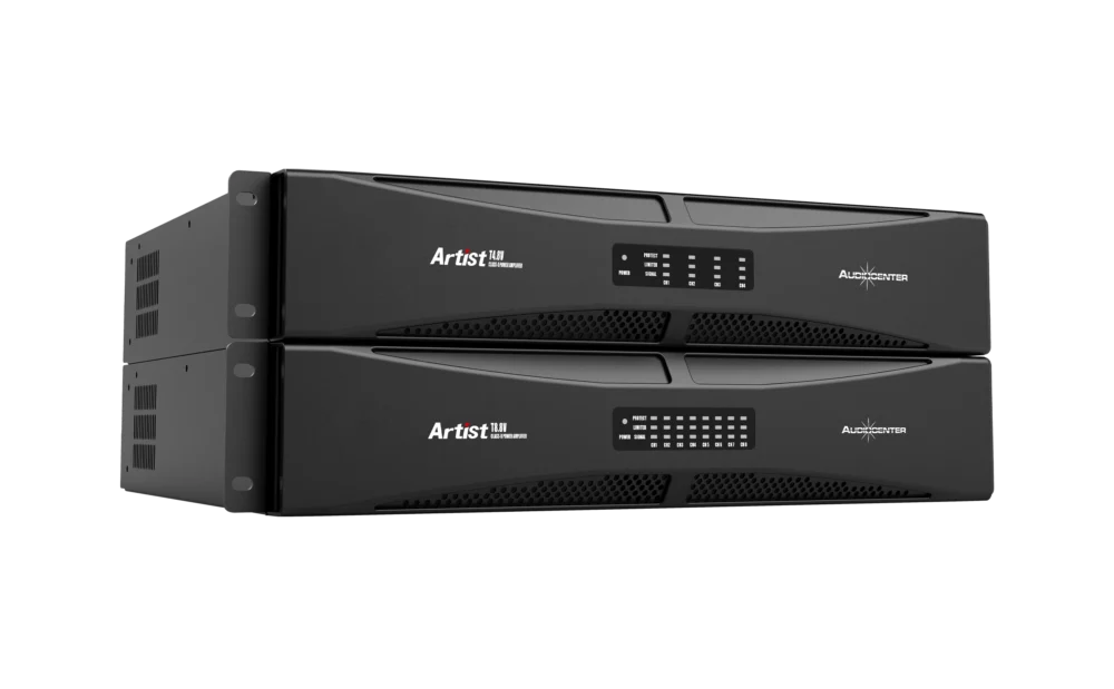 Artist T4.8v T8.8v Audiocenter T8.8v เพาเวอร์แอมป์ Class D 8 แชนเนล รองรับ 4Ω/8Ω และ 70v/100v