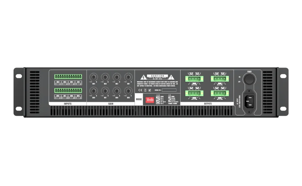 Audiocenter T8800 เพาเวอร์แอมป์ Class D 8 แชนเนล 8×400w ที่ 8Ω