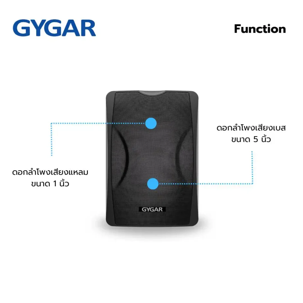 Gygar Speaker-Gs30mb ลำโพงติดผนัง 30w 2 ทาง