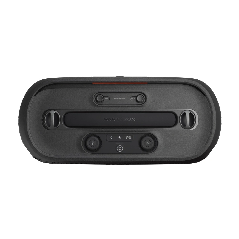 Jbl Partybox On The Go 2 Top Jbl Partybox On-The-Go 2 ลำโพงปาร์ตี้พกพา 100w Rms พร้อมไมโครโฟนดิจิตอลไร้สาย