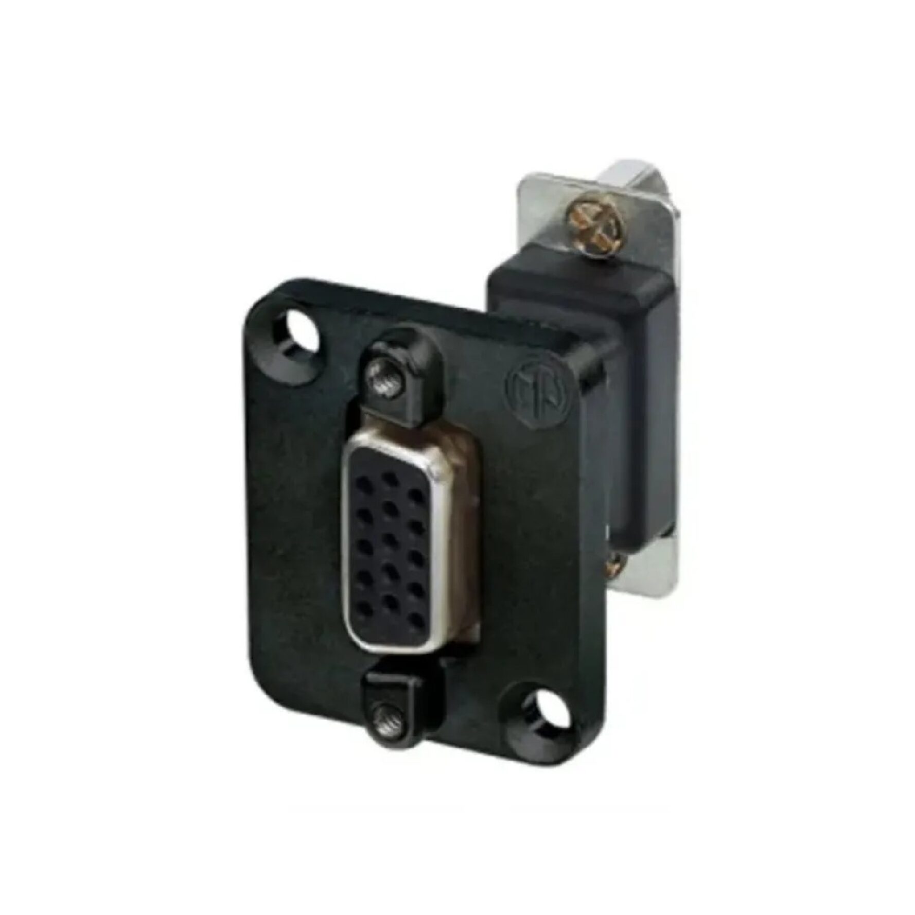 Neutrik Nadb15ff-B – อะแดปเตอร์ D-Sub 15 Pin แบบติดตั้งแผง สีดำ