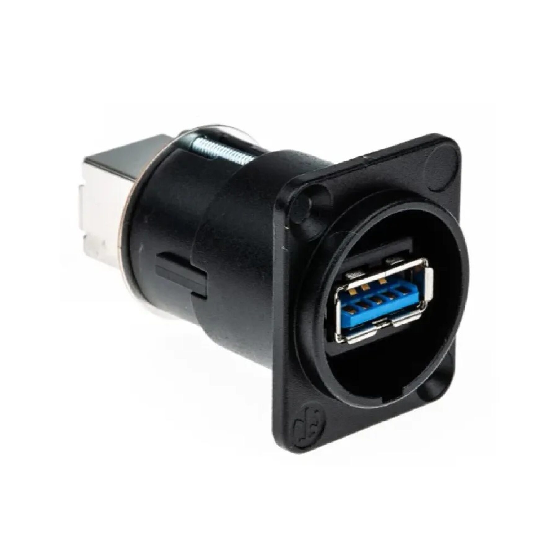 Neutrik Nausb3-B Usb 3.0 Feedthrough Adapter ตัวเมีย แบบติดแผง สีดำ