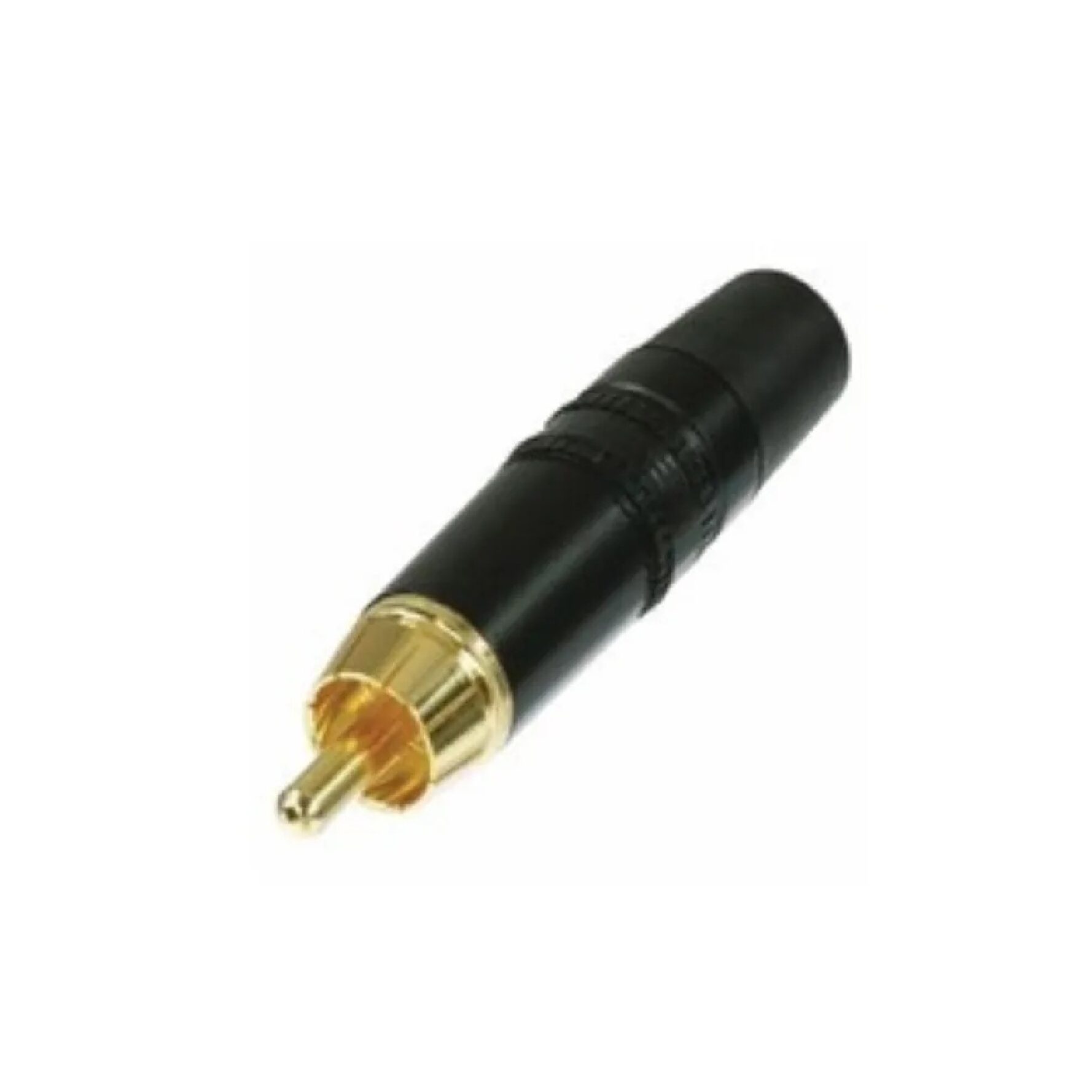 Neutrik Nys373-0 แจ็ค 6.35 มม.black Rca Plug, Gold, 1a