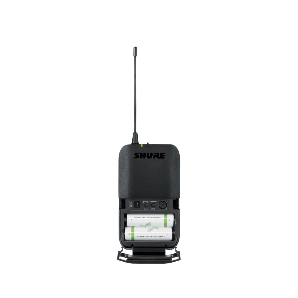 Shure Blx14rth M19 Battery Shure Blx14rth-M19 ระบบไร้สายสำหรับกีตาร์และเบส แบบติดตั้งแร็ค ย่านความถี่ M19
