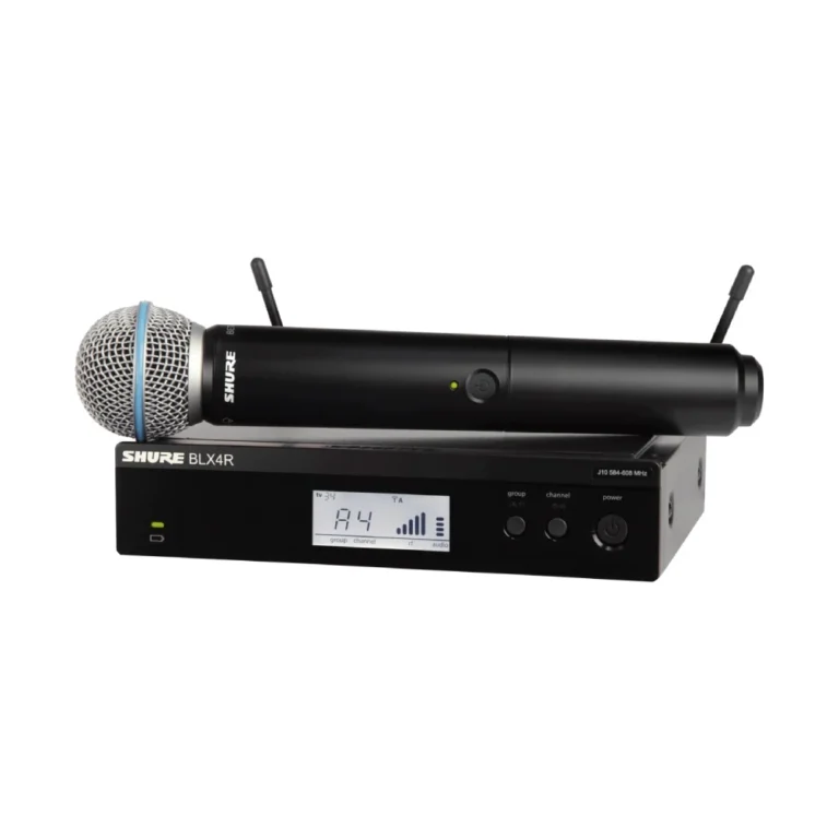 Shure Blx24rth/b58-Q12 ชุดไมโครโฟนไร้สาย หัวไมค์ Beta® 58a แบบติดตั้งแร็ค ย่านความถี่ Q12