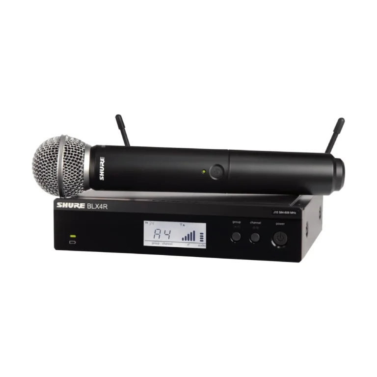 Shure Blx24rth/sm58-Q12 ชุดไมโครโฟนไร้สาย หัวไมค์ Sm58® แบบติดตั้งแร็ค ย่านความถี่ Q12