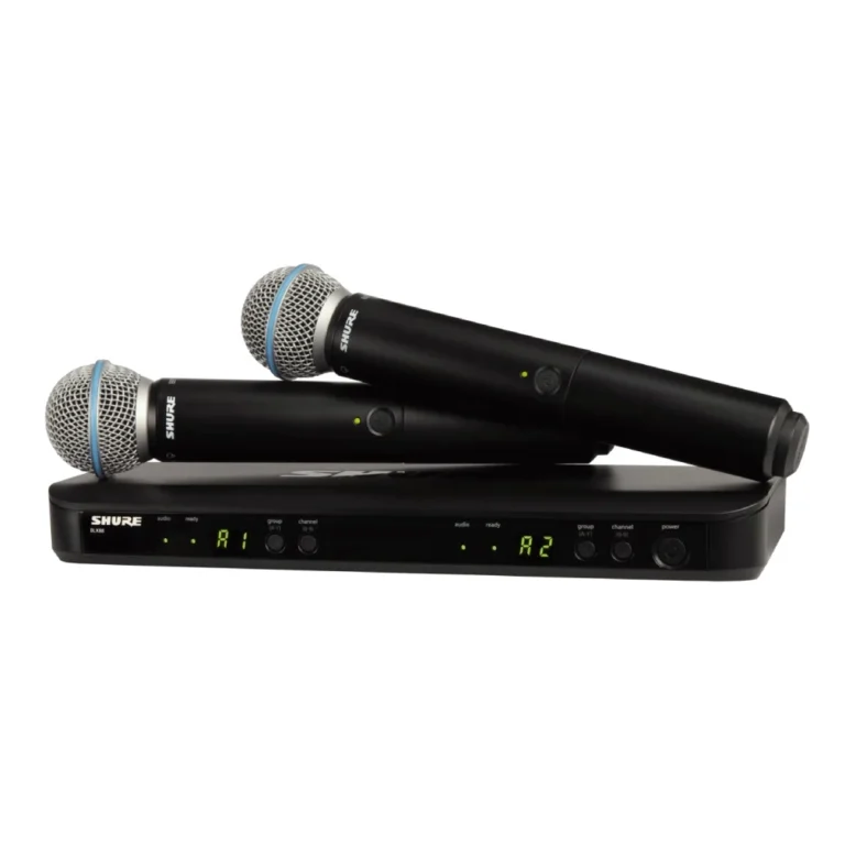 Shure Blx288th/beta58-Q12 ชุดไมโครโฟนไร้สายคู่ พร้อมหัวไมโครโฟน Beta® 58a ย่านความถี่ Q12