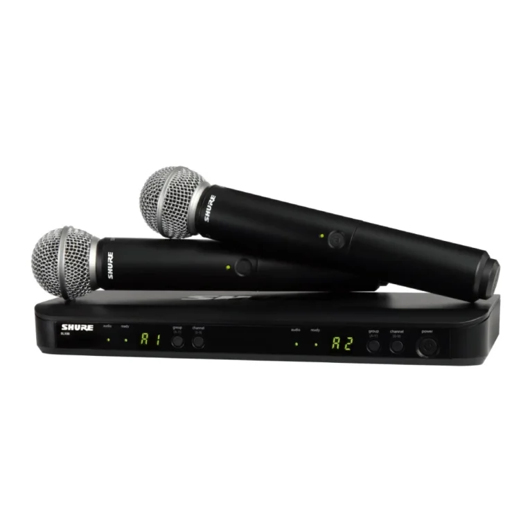 Shure Blx288th/pg58-M19 ชุดไมโครโฟนไร้สายคู่ พร้อมหัวไมโครโฟน Pg58 ย่านความถี่ M19 (คัดลอก)