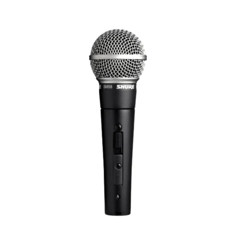 Shure Sm58s ไมโครโฟนไดนามิกสำหรับร้องเพลงระดับตำนาน รูปแบบการรับเสียง Cardioid พร้อมสวิตช์เปิด-ปิด