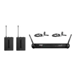 Shure Svx188th/cvl-Q12 ชุดไมโครโฟนไร้สายแบบเหน็บปกเสื้อ Cvl จำนวน 2 ตัว ย่านความถี่ Q12