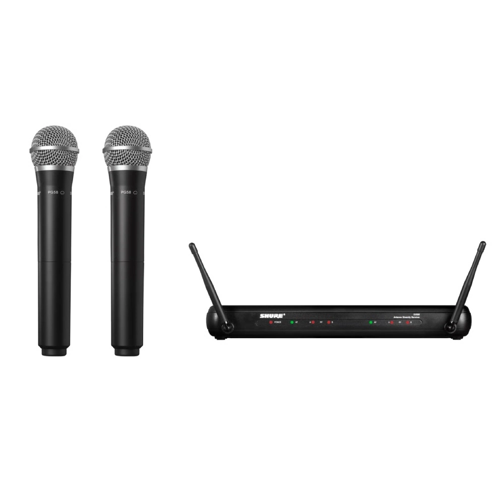 Shure Svx288th Pg58 Q12 Shure Svx288th/pg58-Q12 ชุดไมโครโฟนไร้สาย พร้อมไมโครโฟน Pg58 ย่านความถี่ Q12