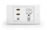 Wyrestorm Sw-130-Tx-Uk/us เครื่องส่งสัญญาณและสวิตช์นำเสนอ 4k 3 อินพุต แบบติดผนัง Hdbaset