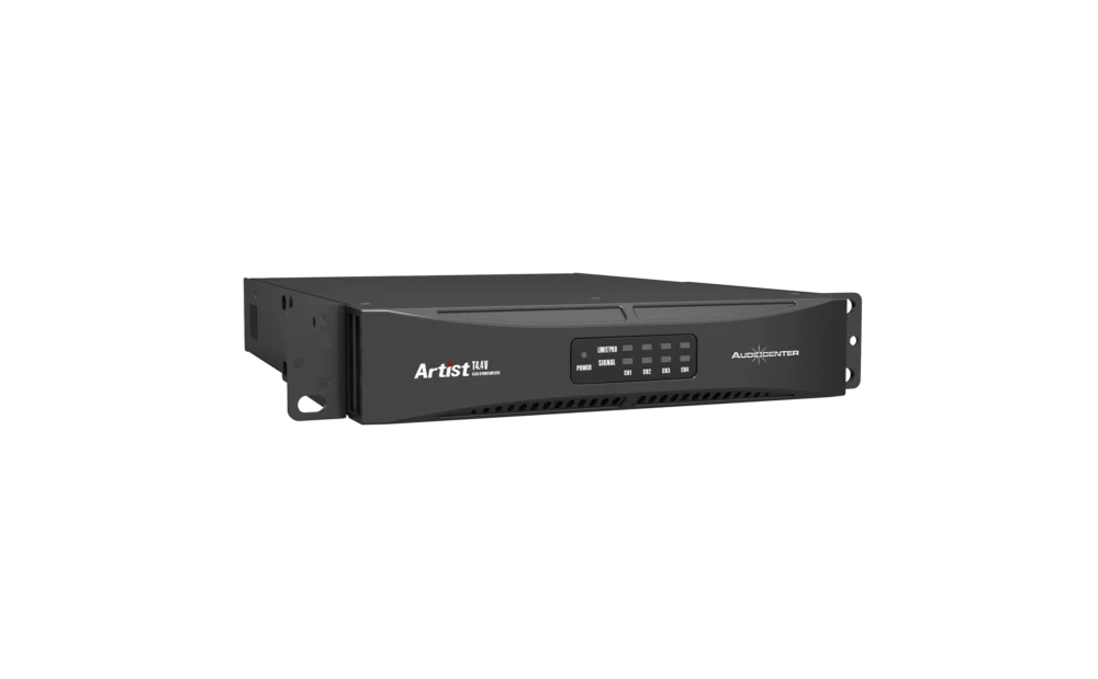 T4.4v Audiocenter T4.4v เพาเวอร์แอมป์ Class D 4 แชนเนล รองรับ 70v/100v และ Low Impedance